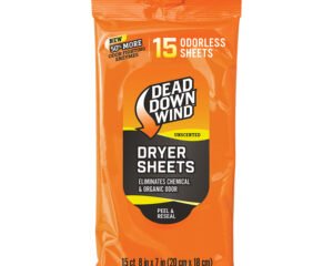 Dead Down Wind 1113 Dryer Sheets Odor Eliminator Odorless Scent Dryer Sheet 15 Per Pkg