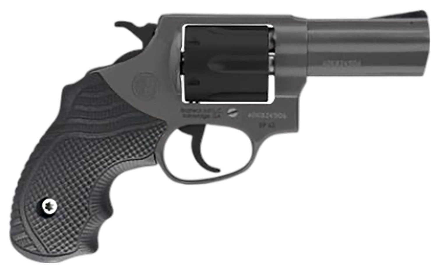 Rossi 2RP631CLOK RP63 Small Frame 357 Mag/38 Special +P 6rd 3" Tungsten Cerakote Stainless Steel Barrel, Matte Black Cylinder, Tungsten Cerakote Stainless Steel Frame, Black LOK Grip