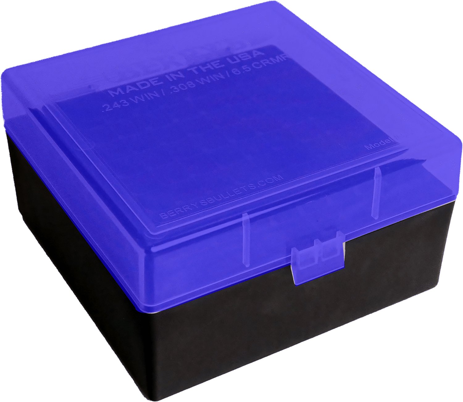 Berry's 87439 Ammo Box Blue/Black Polypropylene 100rd