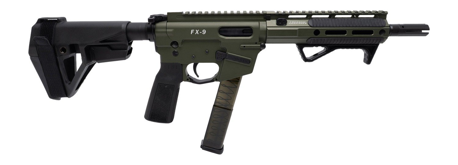 FREEDOM ORDNANCE FX9P8E-ODG 9MM 8" SBA5 BRACE
