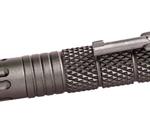 Uzi Accessories UZITACPEN4GM Tactical Pen  Gun Metal Aluminum 6" Features Glass Breaker/Cuff Key