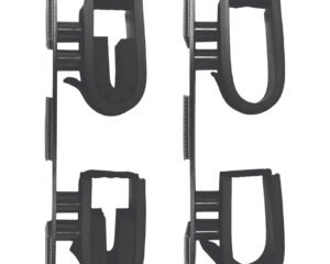 Rugged Gear 10040 Dual Lock Gun Holder Black Metal 2 Pack