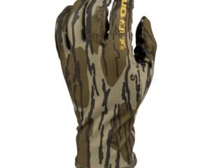 Muddy Lightweight Fleece Gloves Mossy Oak Bottomland L
