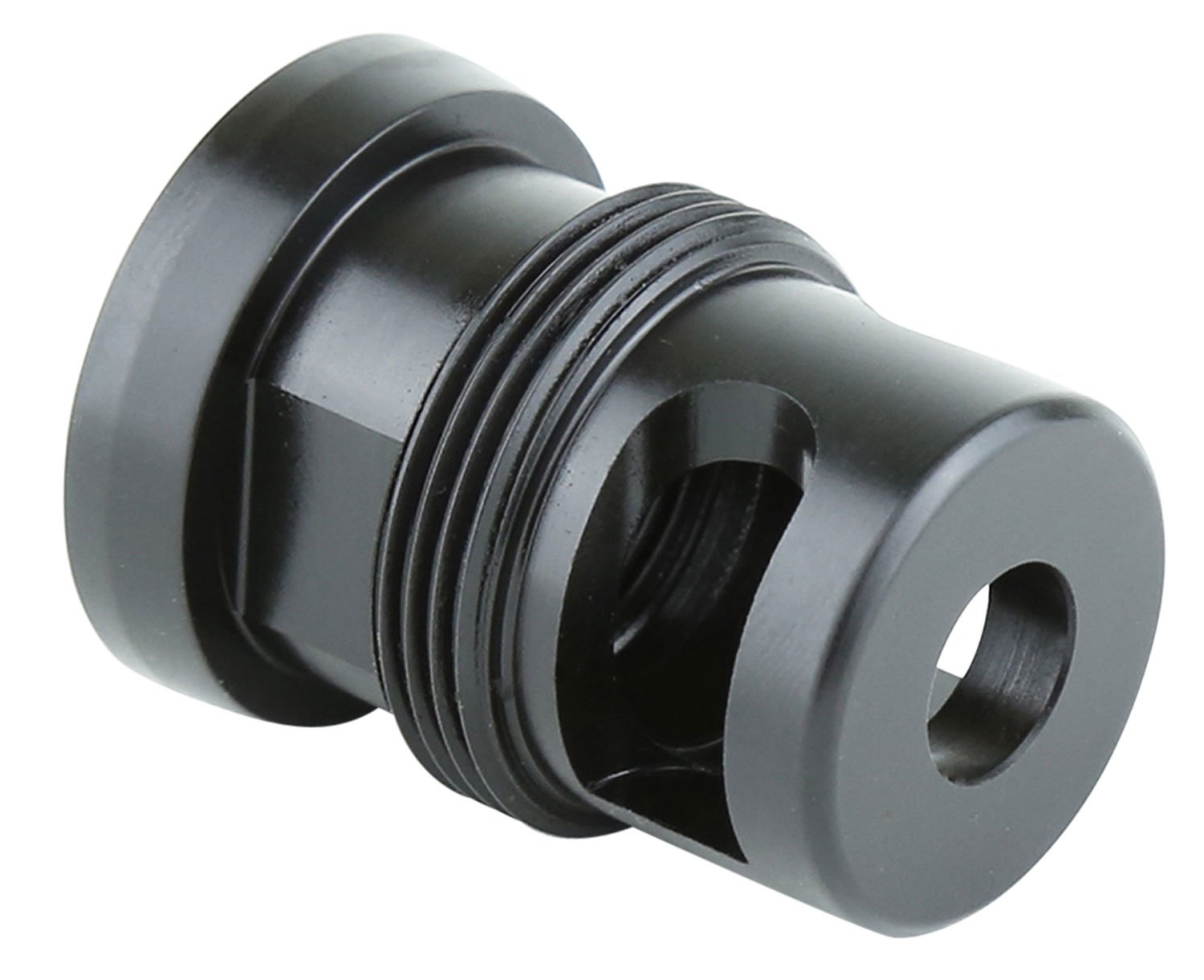 Griffin Armament TMM762 Taper Mount Minimalist Black 17-4 Stainless Steel with 5/8"-24 tpi Threads, 1.34" OAL & 1.07" Diameter for 30 Cal