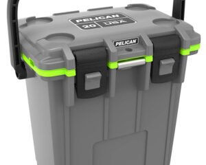 PELICAN 20Q-1-DKGRYEGRN 20QT ELITE COOLER GRY/GRN
