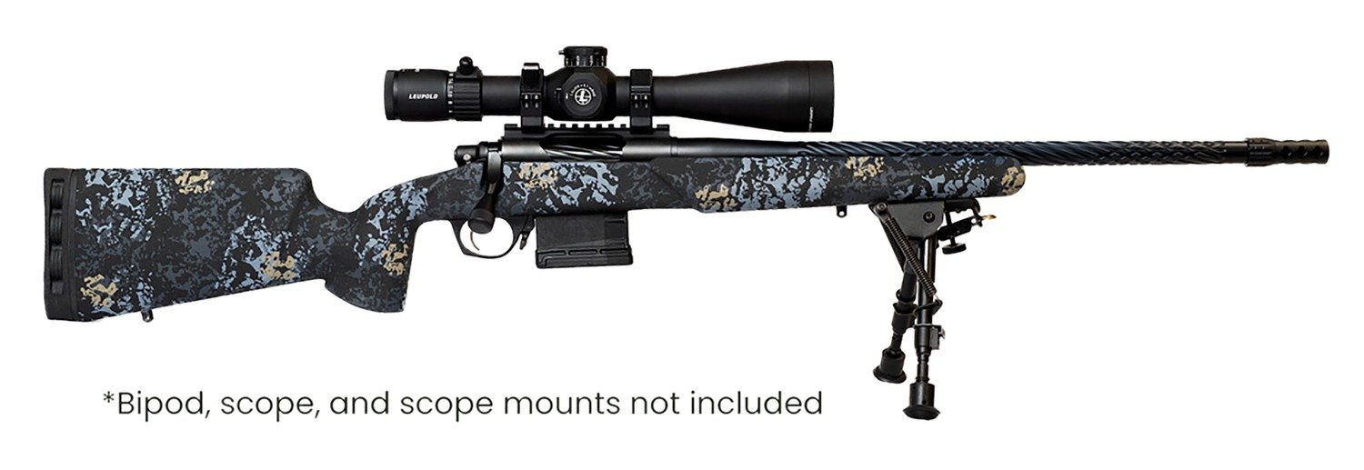 Horizon Firearms HRF-VNP-308W-18R Vandal Prime 308 Win 18" Black Chrome Spiral Fluted Threaded Barrel, Black Chrome Stainless Steel Receiver w/Picatinny Rail, Arca Rail Forend, Textured Iota EKO Carbo