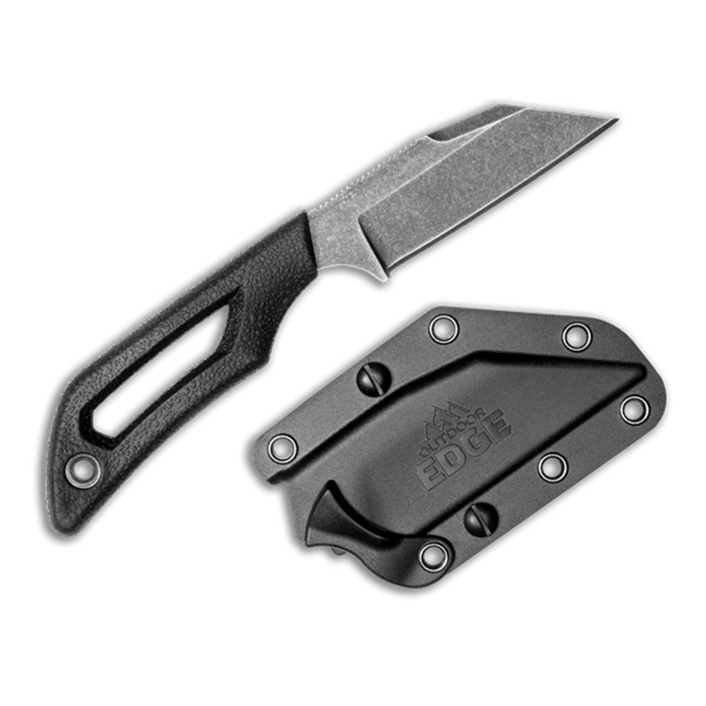 Outdoor Edge Pivot Fixed Knife 2-6/5" Wharncliffe Blade Black
