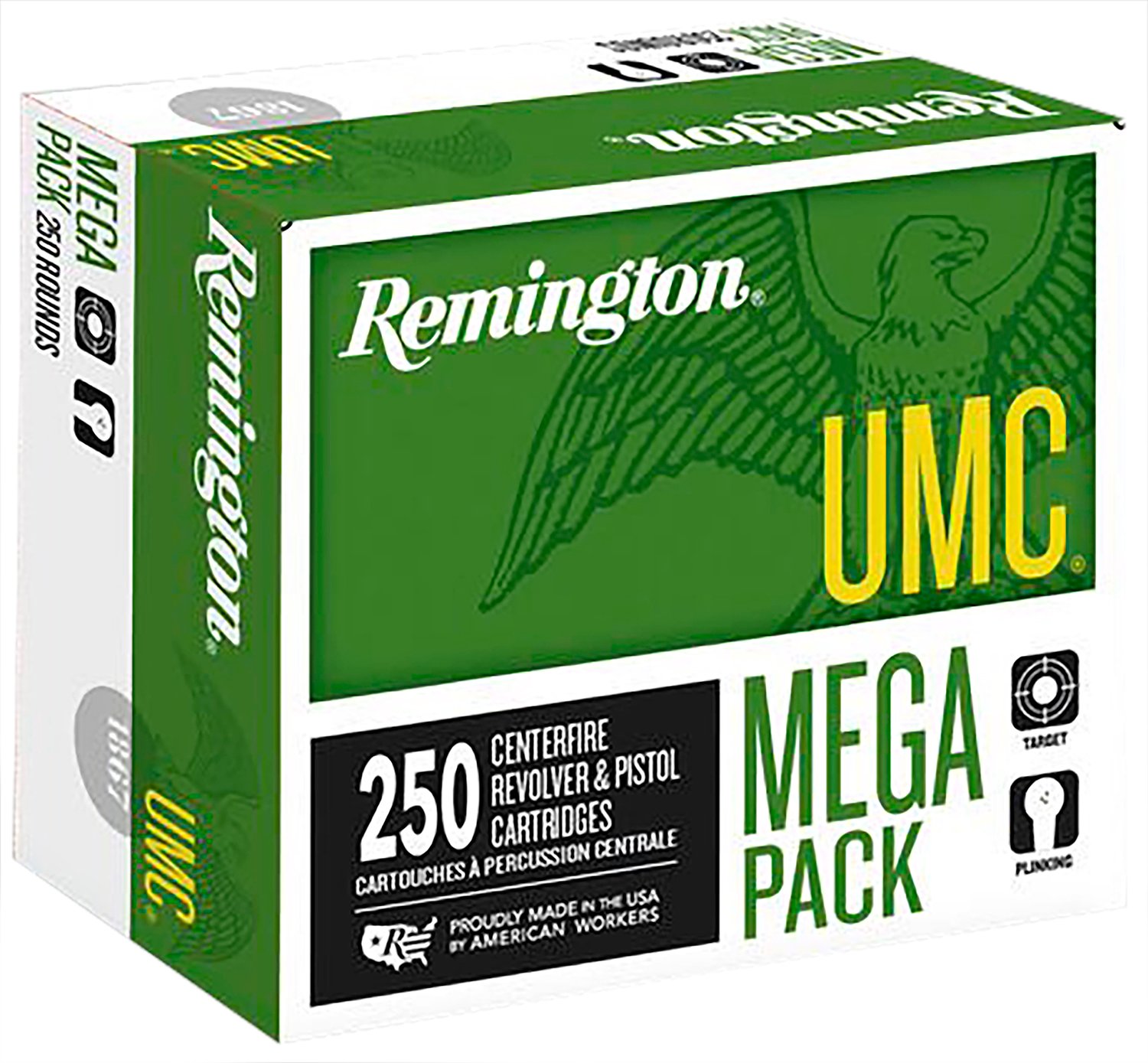 Remington Ammunition 23777 UMC Mega Pack 9mmLuger 115gr Full Metal Jacket 250 Per Box/4 Case
