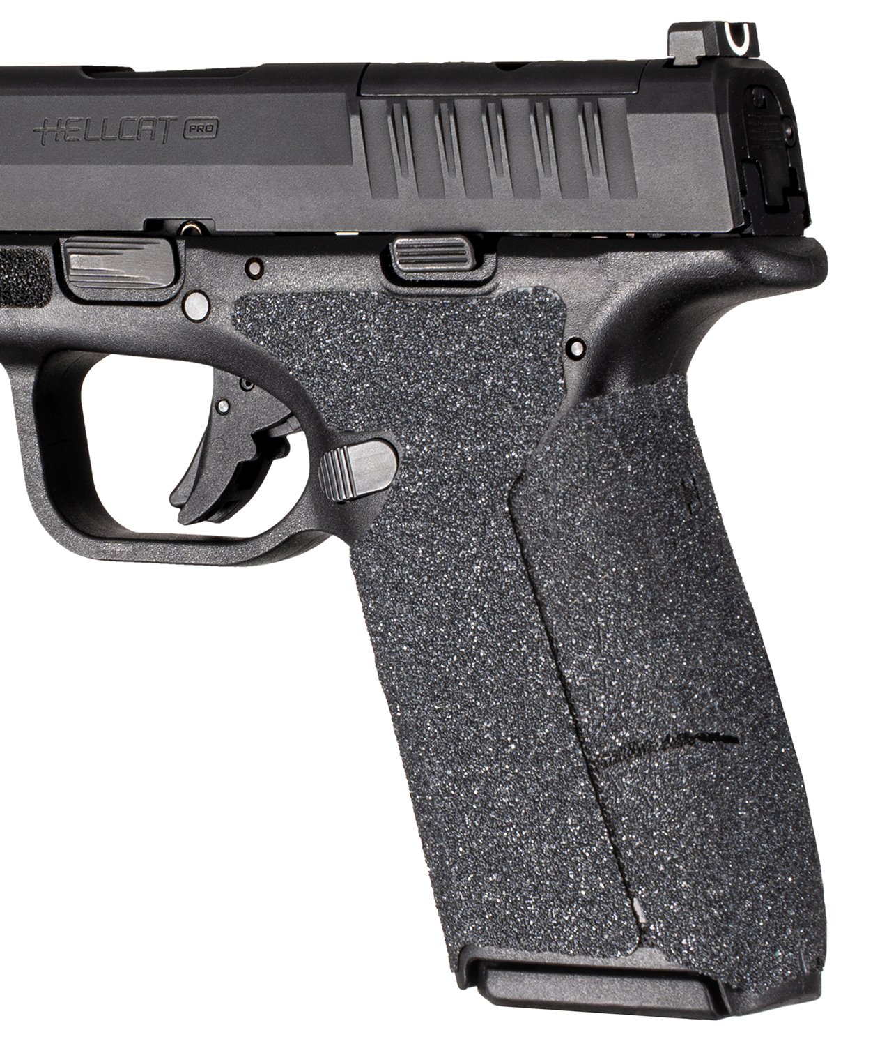 Hogue 18369 Wrapter Black Adhesive Rubber Fits Springfield Armory Hellcat Pro Fits Pistol