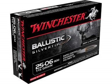 Winchester 25-06 Supreme SBST2506 115 gr Ballstic Silvertip 20 rounds
