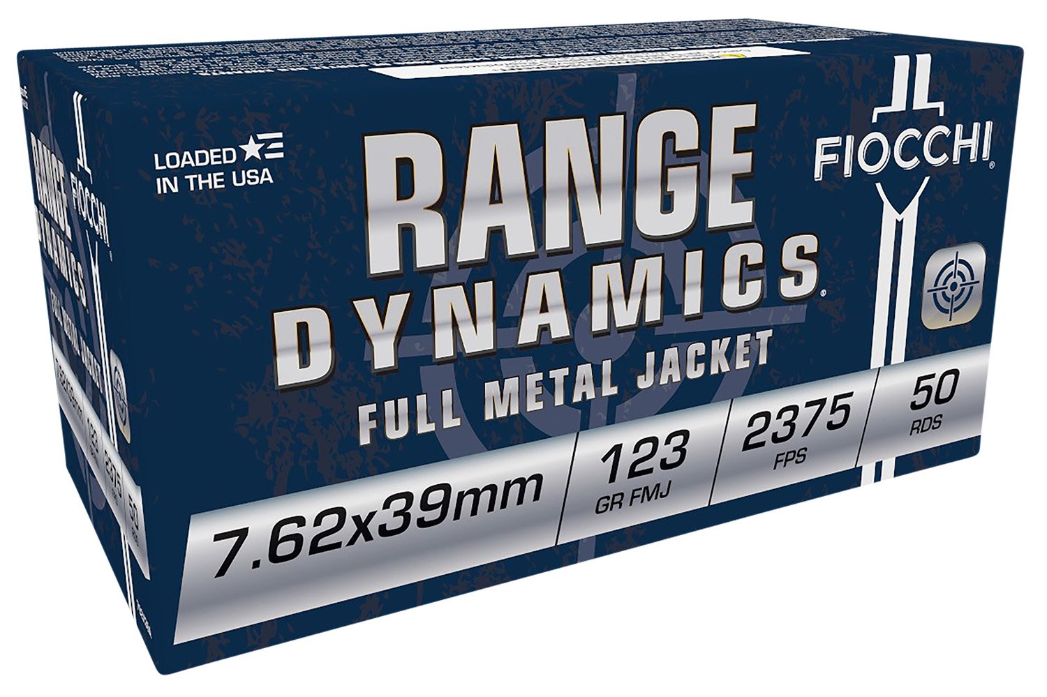 Fiocchi 762X39A Range Dynamics 7.62x39mm 123gr Full Metal Jacket 50 Per Box/10 Case