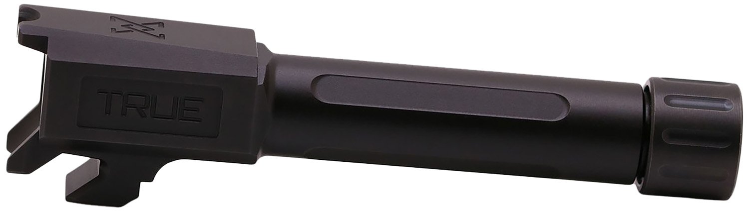 True Precision Inc TPSHCBXTBL Springfield 9mm Luger 3.10" Threaded Black Nitride Stainless Steel, Fits Springfield Hellcat