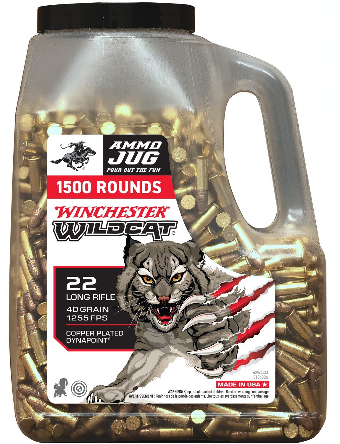 WIN WW22LRJUG 22LR DP WILDCAT JUG 40GR 1500/3