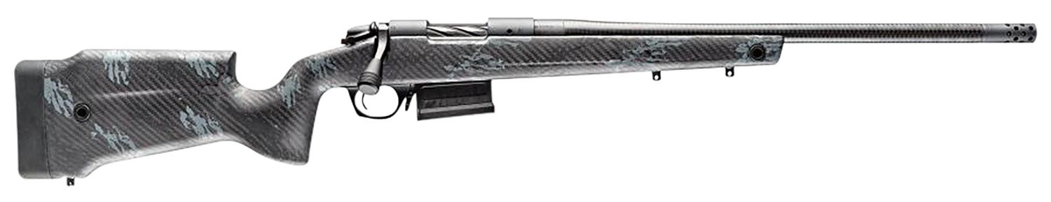 Bergara Rifles B14S7515CF B-14 Crest CF 25 Creedmoor 5+1 20" Carbon Fiber Threaded Barrel, Sniper Gray Cerakote Steel Drilled & Tapped Receiver, Fixed Carbon Fiber w/Black & Gray Sponge Accents Stock,