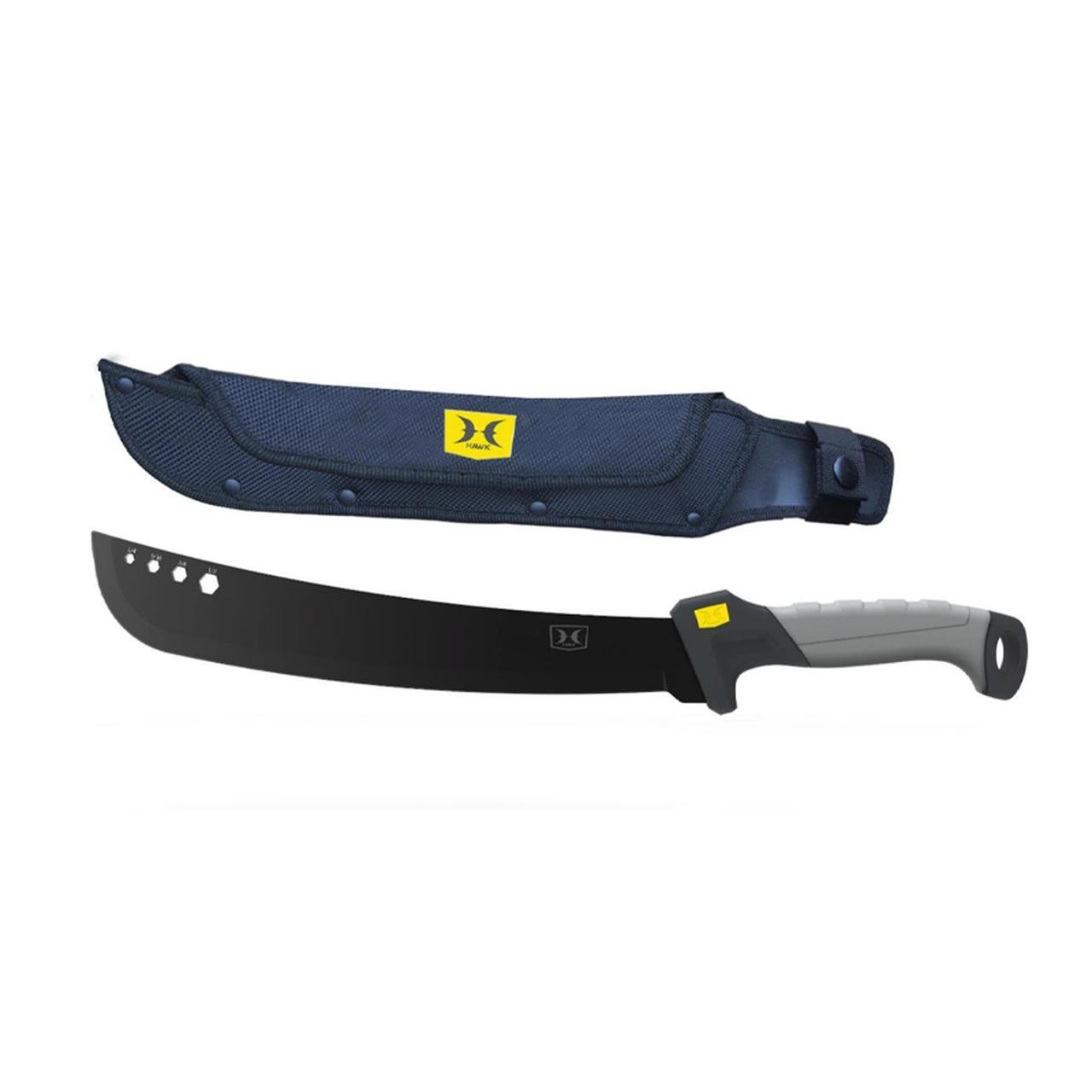 Hawk Machete 15" Blade Black with Nylon Sheath