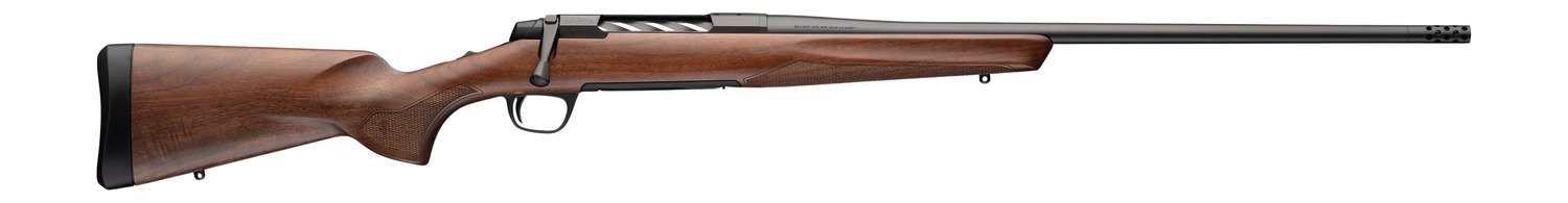 Browning 036128299 X-Bolt 2 Hunter 6.8 Western 3+1 24" Matte Blued Threaded Barrel & Steel Drilled & Tapped Receiver, Satin Black Walnut Fixed Stock, Right Hand