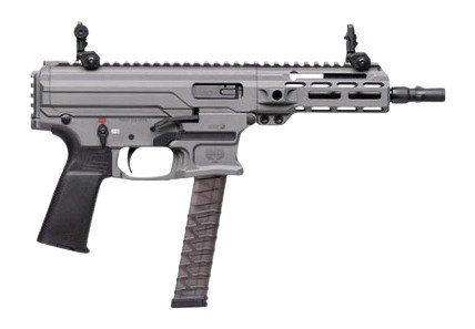 Panzer Arms PAARP9PCCTG ARP9 9mm Luger 33+1 6.50" Black Barrel, Tactical Gray Aluminum Receiver w/Picatinny Rail, Rear Picatinny Rail, Black Polymer Grip, Ambidextrous