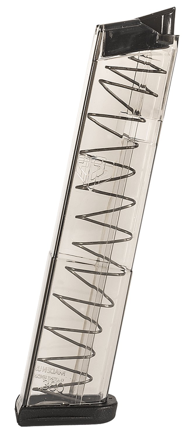 ETS Group GLK4212 Pistol Mags 12rd Extended 380 ACP Compatible w/ Glock 42 Clear Polymer