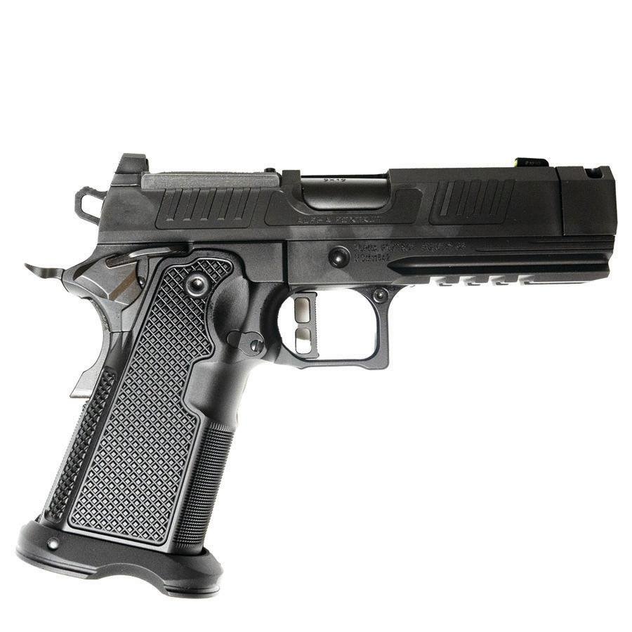 Alpha Foxtrot AF1911-Romulus MOS Adapter Handgun 9mm Luger 20rd Magazines(5) 3.5" Comp Threaded Barrel DLC Black